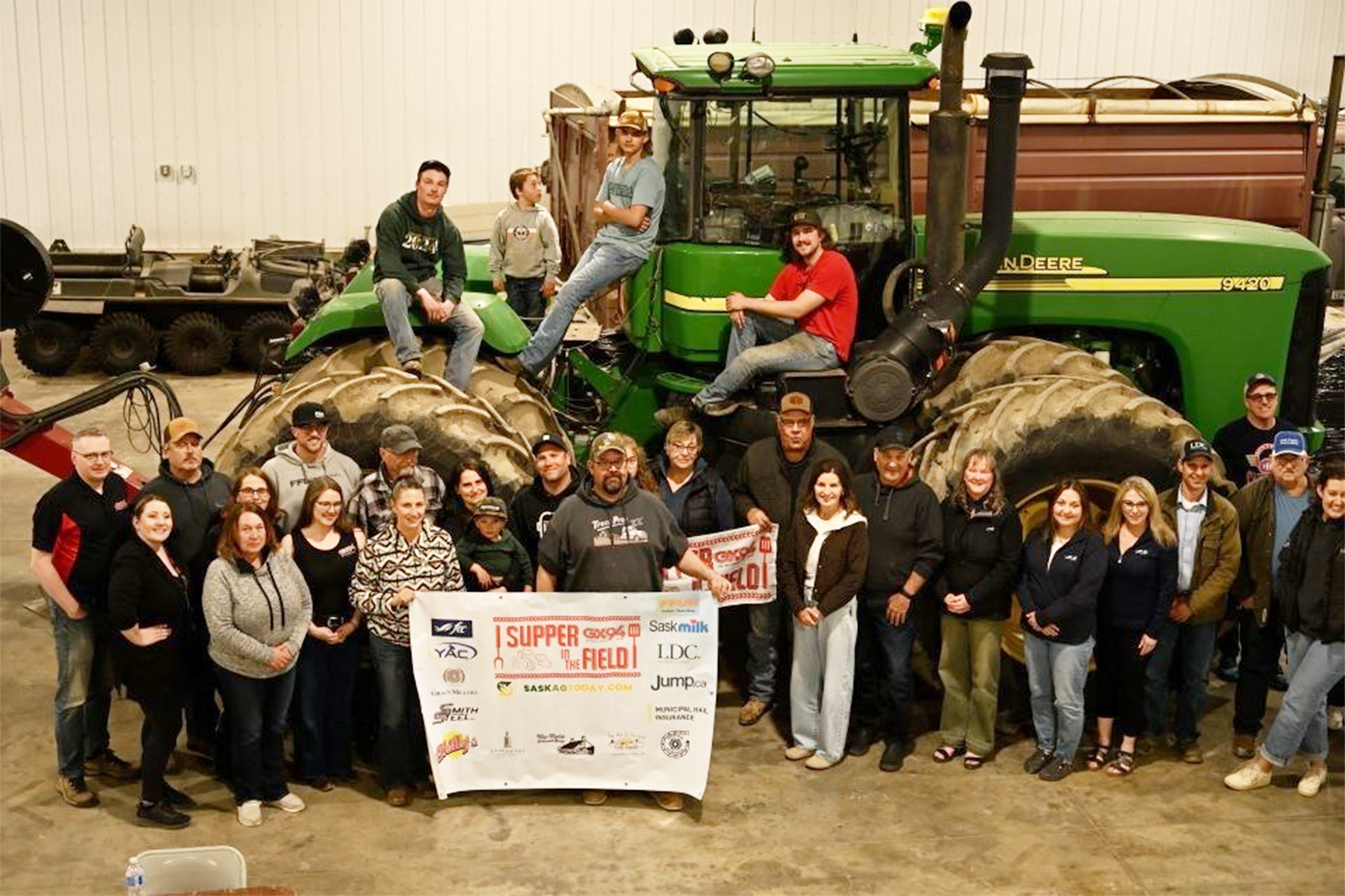 Family and community members at Supper in the Field in 2026