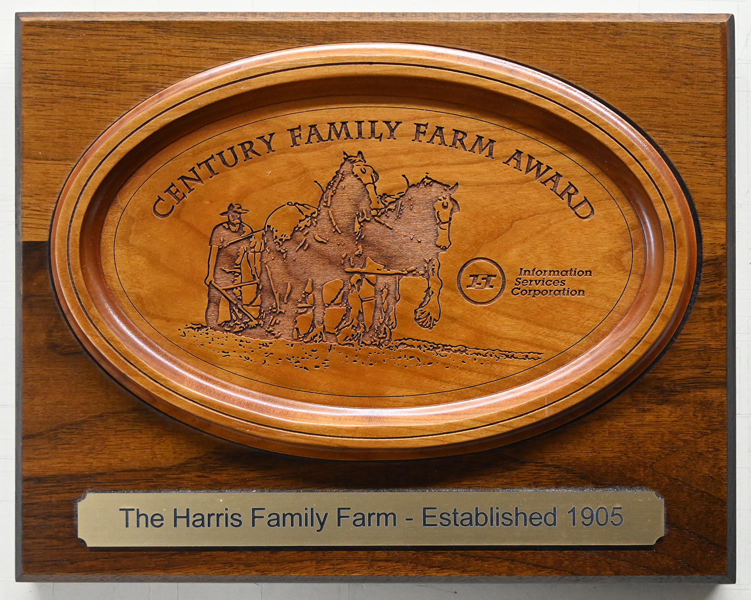 Century Family Farm Award plaque