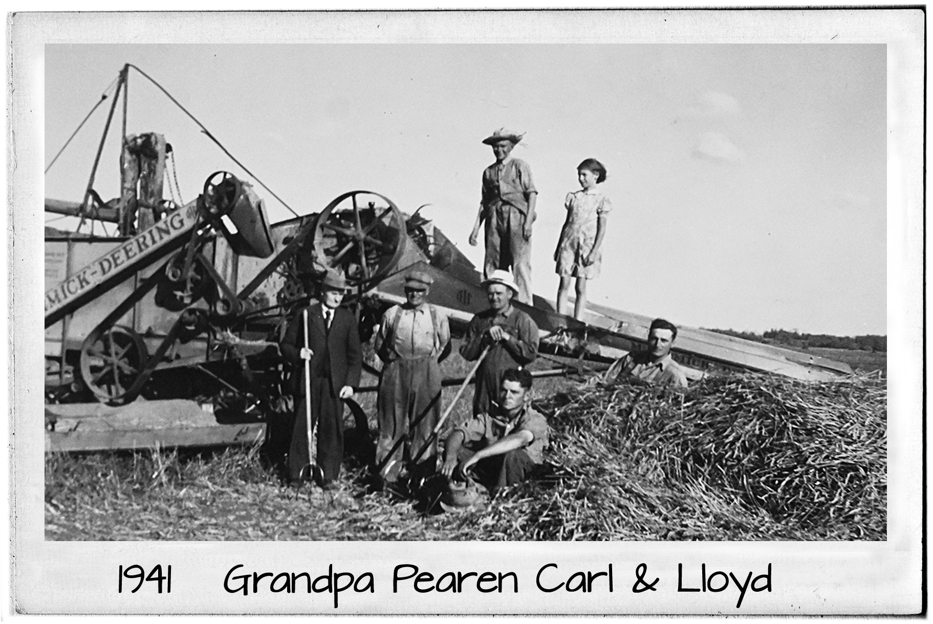 Grandpa Pearen, Carl, and Lloyd in 1941
