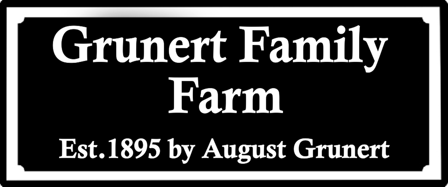 Engraved plaque for Grunert Family Farm Farm