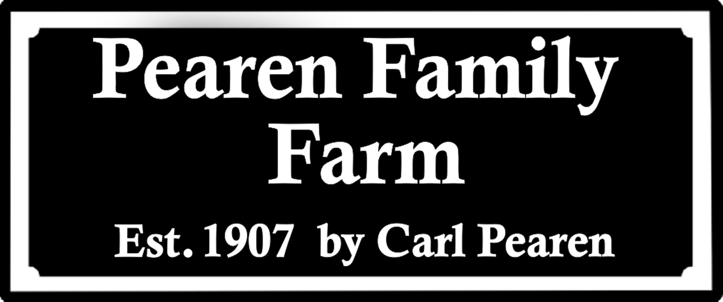 Engraved plaque for Pearen Family Farm Farm